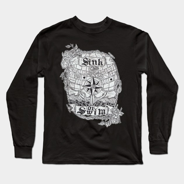 Sink or Swim Long Sleeve T-Shirt by jjaderr